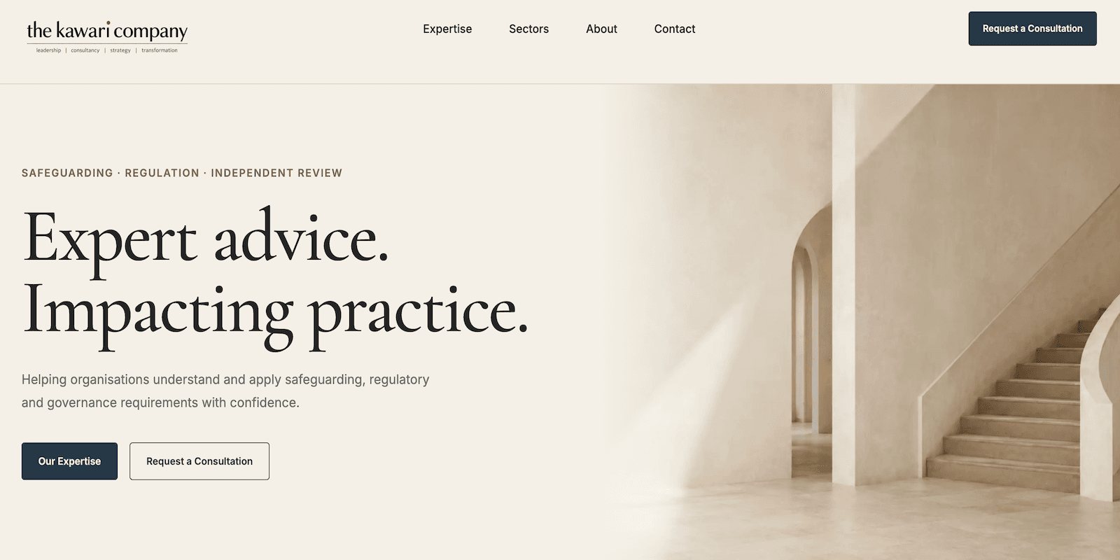 Kawari Company homepage screenshot